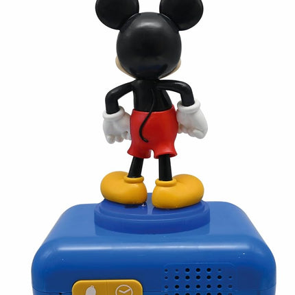 LEXIBOOK, Disney Mickey, Mickey Nightlight Alarm Clock, Sounds and Melodies, LCD Backlit Screen, Luminous, Snooze, Blue, RL800MCH