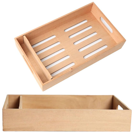 Bandeja para puros Mantello Cigars de cedro español - Divisor ajustable, apta para humidores grandes, para humidor o vestidor 12.5" x 7.5" x 2.25"