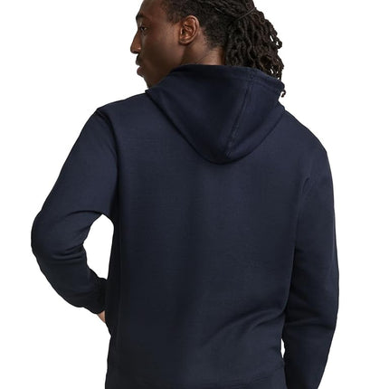 Champion Men's Graphic Powerblend Fleece Hood Sweatshirt, Navy, M
