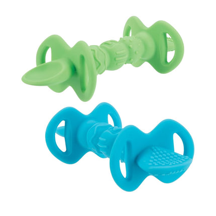 Nuby Dipeez 2 in 1 Silicone Spoons/Dipper, 2pk, Colors May Vary