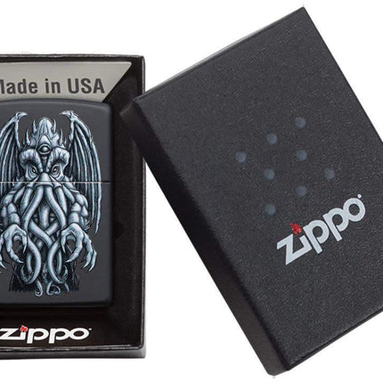 Zippo MultiCut Gargoyle Armor Antique Silver Pocket Lighter, One Size