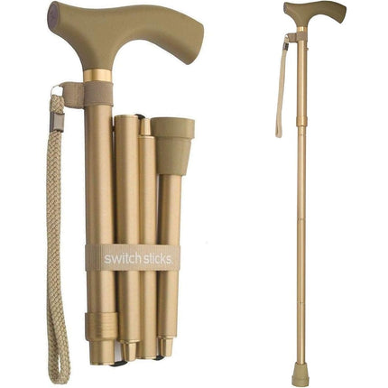 Switch Sticks Aluminum Adjustable Folding Cane and