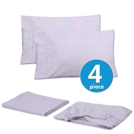 Sweet Home Collection Parure de draps de qualité à poches profondes - 2 taies d'oreiller supplémentaires, bon rapport qualité-prix, Twin XL, lilas, 4 pièces