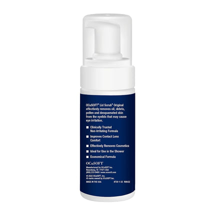 Ocusoft Lid Scrub Foaming Eyelid Cleanser, 7.25 Fluid Ounce