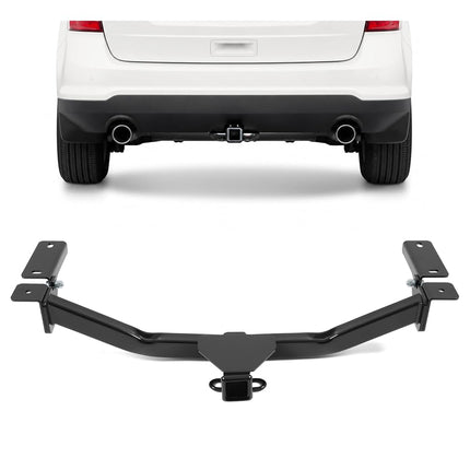 ALMULOO 2 Inch Receiver Class 3 Trailer Hitch Compatible with 2007-2015 Lincoln MKX 2007-2014 Ford Edge Black Steel Trailer Tow Hitch