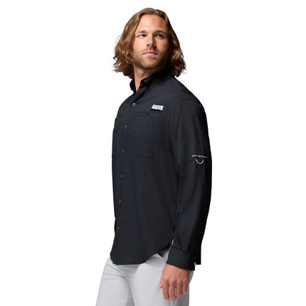 Columbia Men's Plus Tamiami II Long Sleeve Shirt, Black - Large