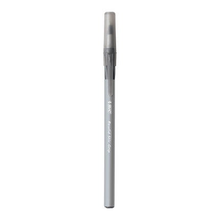 Stylos à bille BIC Round Stic Grip Xtra Comfort, Pointe Moyenne (1,2 mm), Noirs, Prise en main Souple pour un Confort et un Contrôle Accrus, Pack de 36 (GSMG361-BLK) (Lot de 18, 648 au Total)