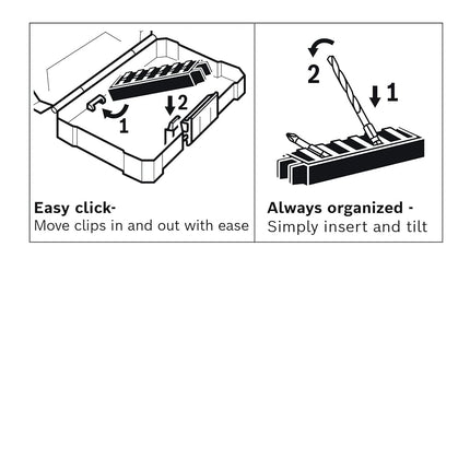 BOSCH CCSPH2208 8-Pack 2 in. Impact Tough Phillips P2 Power Bits with Clip for Custom Case System