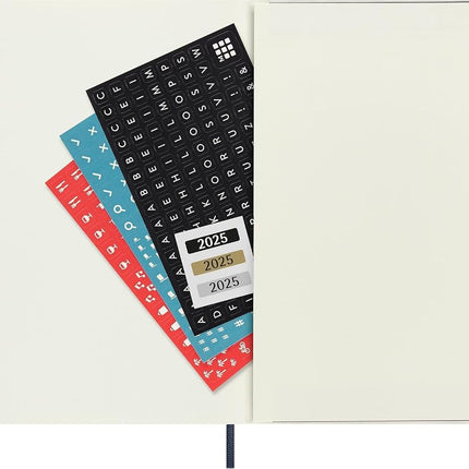 MOLESKINE- 2025-12 Month Weekly Notebook Soft Cover Diary - Large - Sapphire Blue