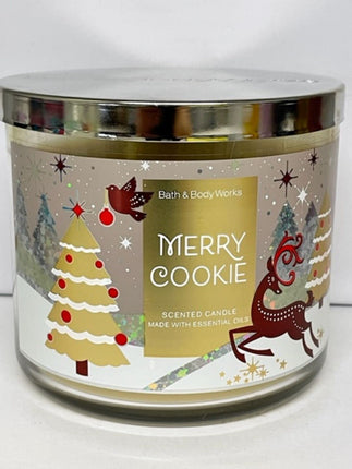 Bath and Body Works Merry Cookie Scented Candle 3 