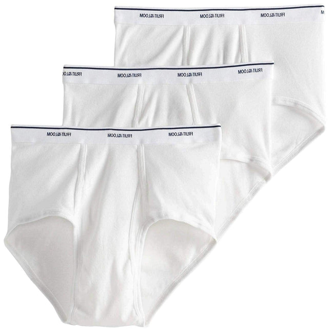 Fruit of the Loom Men's Brief 3 Pack, White, XX-La