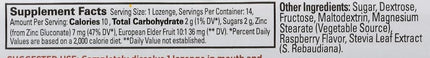 Quantum Health - TheraZinc Echinacea Lozenges Raspberry - 14 Lozenges