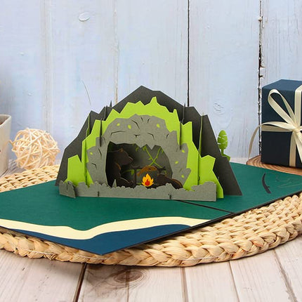 Ribbli Picnic Bear Handmade 3D Pop Up Card,Greeting Card,Thank You Card,Anniversary Card,For Birthday,Father's Day,Mother's Day,Wedding,Graduation,Thanksgiving,Christmas,Any Occasion