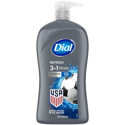 Dial for Men Hair + Body Wash, Hydro Fresh, 32 Oun