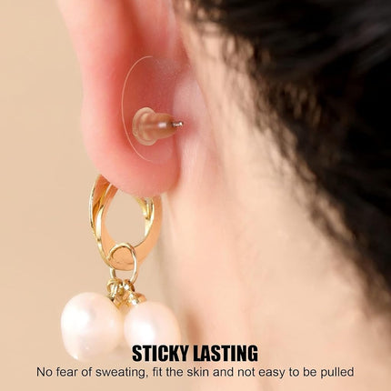 Lobe Wonder - The ORIGINAL Ear Lobe Support Patch for Pierced Ears - Eliminates the Look of Torn or Stretched Piercings - Protects Healthy Ear Lobes from Tearing - 60 Patches - Clear & Latex-Free