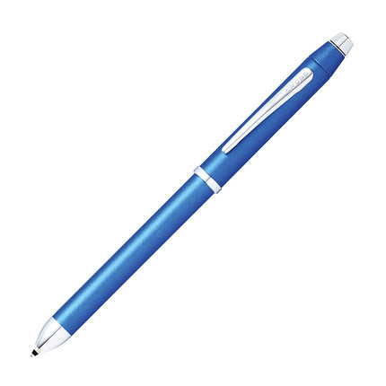 Bolígrafo multifunción CROSS Tech3+ azul metálico con puntero incl. caja de regalo prémium – Bolígrafo y portaminas recargable