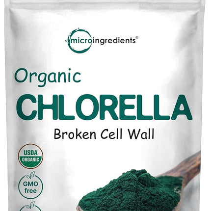 Organic Chlorella Powder, 10 Ounce, Broken Cell Wa