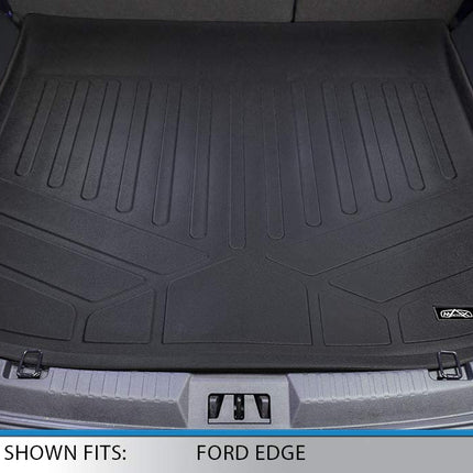 SMARTLINER Alfombrilla Protectora de Maletero a Medida para Todo Tipo de Clima Negra para Ford Edge 2015-2019