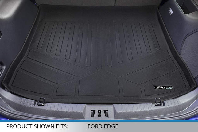 SMARTLINER All Weather Custom Fit Cargo Trunk Liner Floor Mat Black for 2015-2019 Ford Edge