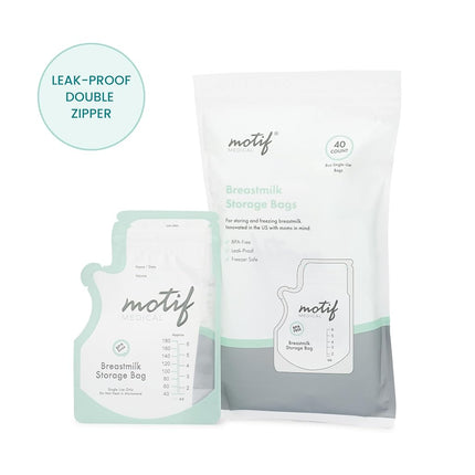 Motif Medical Breastmilk Storage Bags, 100 Count
