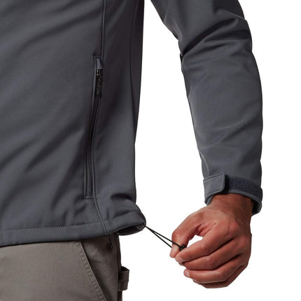Columbia Men's Chaqueta Softshell Ascender Con Cremallera Frontal Shell Jacket, Grey, 4XL