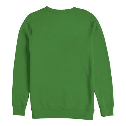 STAR WARS Forro polar de cuello redondo oficial de PORG Squeakings, color verde kelly, talla pequeña