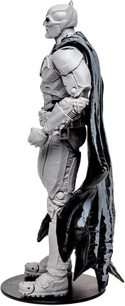 McFarlane Toys, 7-Inch DC Direct Black Adam Gold Label Batman Action (Line Art Variant) Figure with 22 Moving Parts, Collectible DC Black Adam Comic Figure with Unique Comic Book – Ages 12+