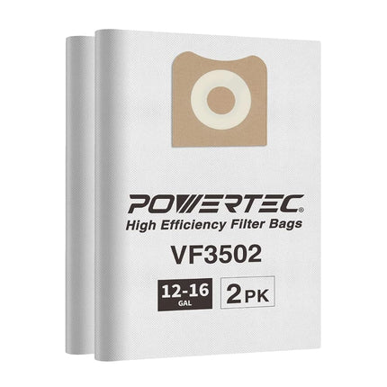 POWERTEC 23743 VF3502 Size A Shop Vac Bags for Rid