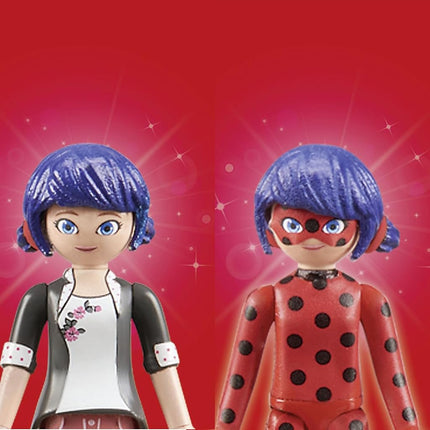 Playmobil 71336 Miraculous: Marinette & Ladybug, including Kwami Tikki and diverse accessories, adventure with Ladybug, fun imaginative role play, detailed play sets suitable for children ages 4+