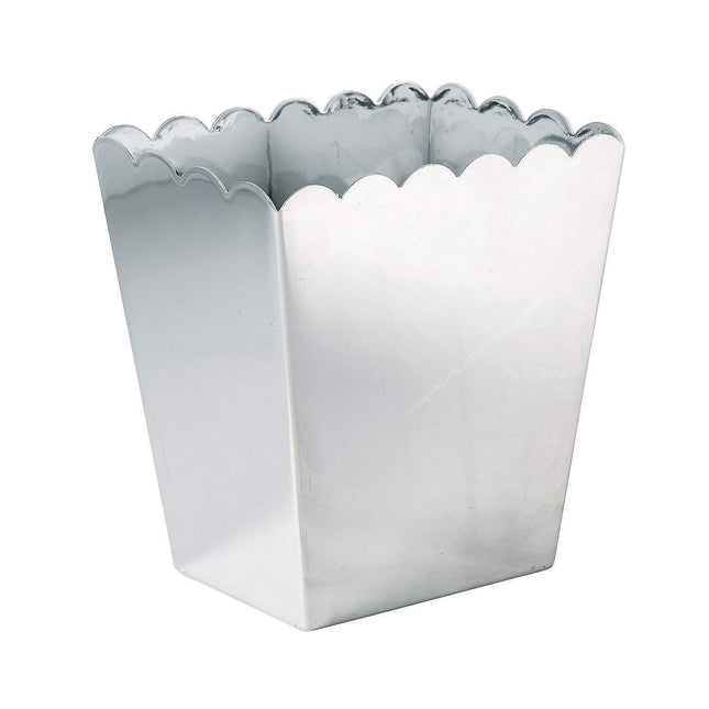 Shiny SLVR Plastic Scallop Container 3PC - Party S
