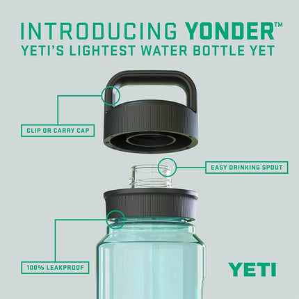Yeti Yonder 750 ml/25 oz Water Bottle with Yonder Chug Cap, Seafoam