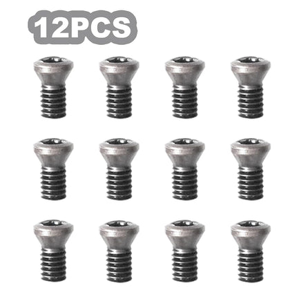 Diraeen 27pcs Carbide Lathe Tools,Tungsten Cutters Inserts Set for Wood Lathe Turning Tools, Include 11 mm Square with Radius, 12 mm and 8.9 mm Round, 30 x 10 mm Diamond, Screwdriver,Screws