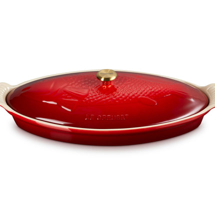 Le Creuset Stoneware Heritage Fish Baker, 1.7 qt.,