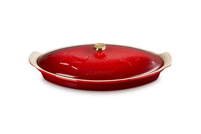 Le Creuset Stoneware Heritage Fish Baker, 1.7 qt.,