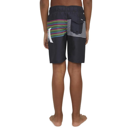 Hurley Boys' Pull on Swim Trunks, Black/Slash, Large
