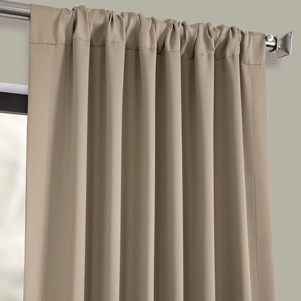 HPD Half Price Drapes Room Darkening Curtains 120 Inches Long for Bedroom & Living Room (1 Panel), 50 X 120, Classic Taupe