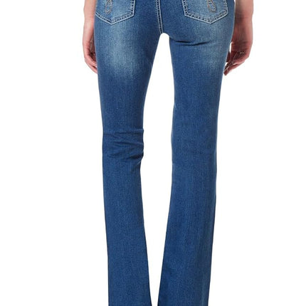 WallFlower Women's Luscious Curvy Bootcut Jeans, Chrystie Pure, 5