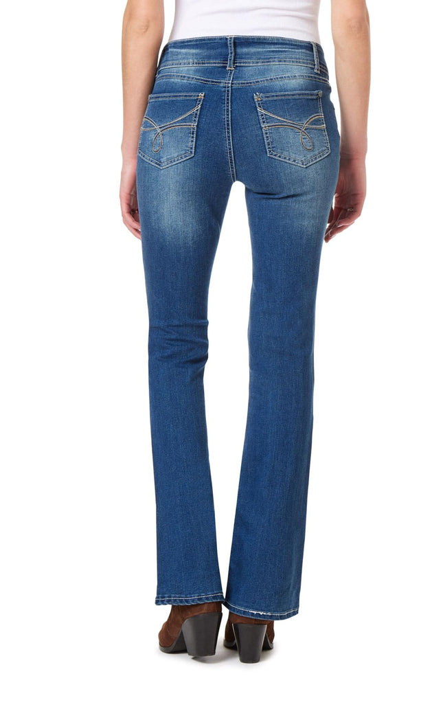 WallFlower Women's Luscious Curvy Bootcut Jeans, Chrystie Pure, 5