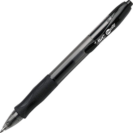 BIC SUPER SMOOTH Gel-ocity gel pens, Bulk Pack Of 24 Ink Pens, 12 Black And 12 Blue Retractable Gel Pens, Medium Point 0.7 mm, 24-count