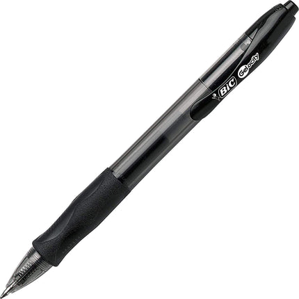 BIC SUPER SMOOTH Gel-ocity gel pens, Bulk Pack Of 24 Ink Pens, 12 Black And 12 Blue Retractable Gel Pens, Medium Point 0.7 mm, 24-count