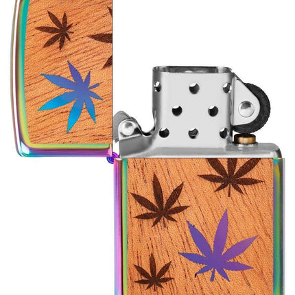 Zippo Woodchuck Zippo Woodchuck USA Leaves Lighter, Multi, Multi-Coloured