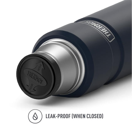 Thermos Stainless King Vacuum-Insulated Compact Bottle, 16 Ounce, Midnight Blue