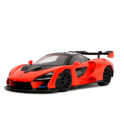 Jada Fast & Furious 1:32 McLaren Senna Die-Cast Model – Opening Doors, Rubber Tires, Movie Authenticity – Collectible for Ages 8+ – Red
