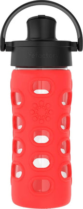 Lifefactory 12-Ounce Glass Water Bottle with Activ