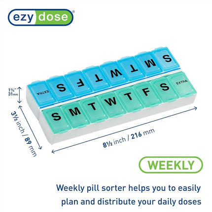 Recordatorio de Pastillas de 14 Días, 1 Unidad, Ezy Dose