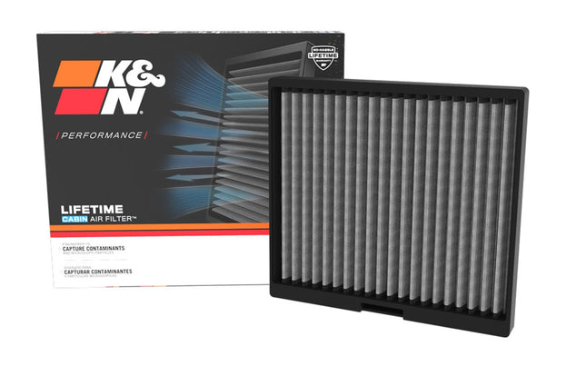 K&N LIFETIME Cabin Air Filter: Premium, Washable, 