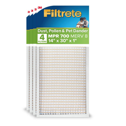 Filtrete 14x30x1 AC Furnace Air Filter, Merv 8 MPR