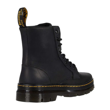 Dr. Martens Unisex-Adult Combs Leather, Black Wyoming, 6 Women/5 Men