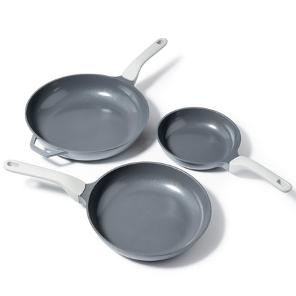 PRICUSIS 5Pcs Nonstick Ceramic Frying Pan Set, 8+1