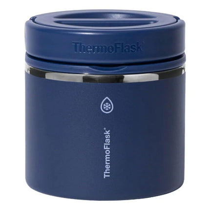 ThermoFlask 20 oz Insulated Food Jar, Leakproof Stainless Steel Food Containers, 2-Pack (Blue & White)